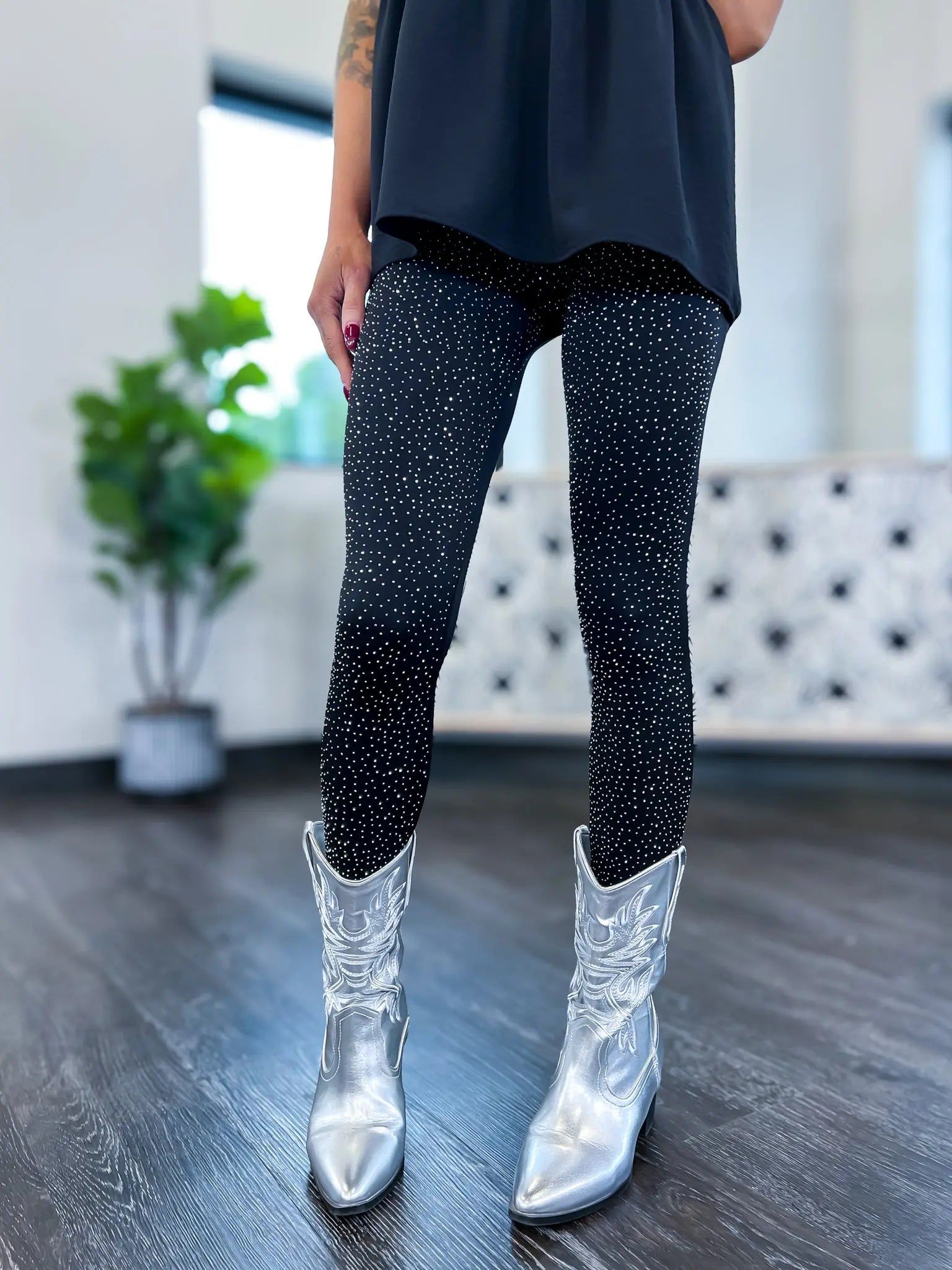 Bling Bling Leggings | Silver sold by ZZs product image thumbnail 2