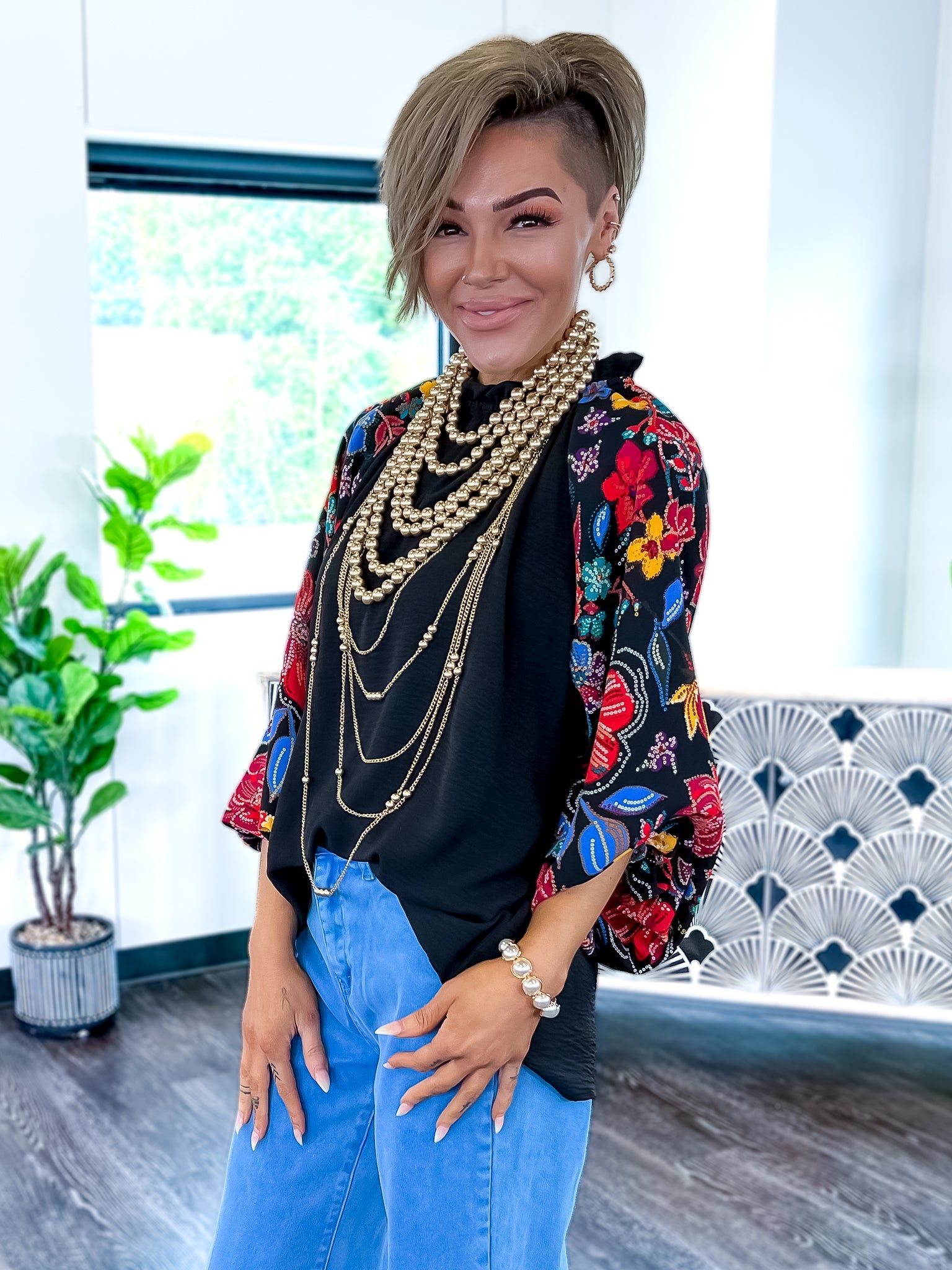 Frilled Top | Floral sold by ZZs product image thumbnail 8