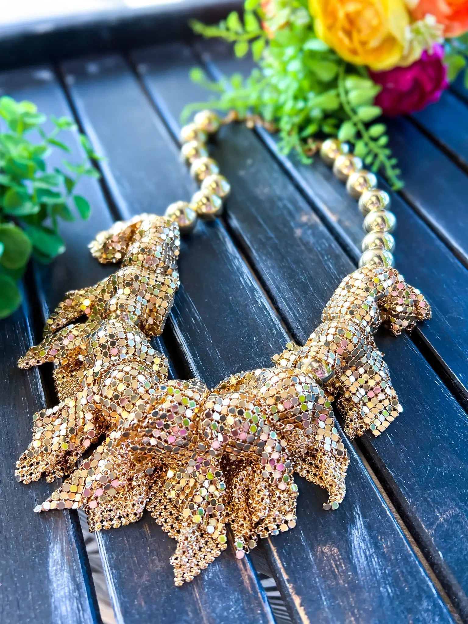 Mesh Chain Necklace | Gold sold by ZZs