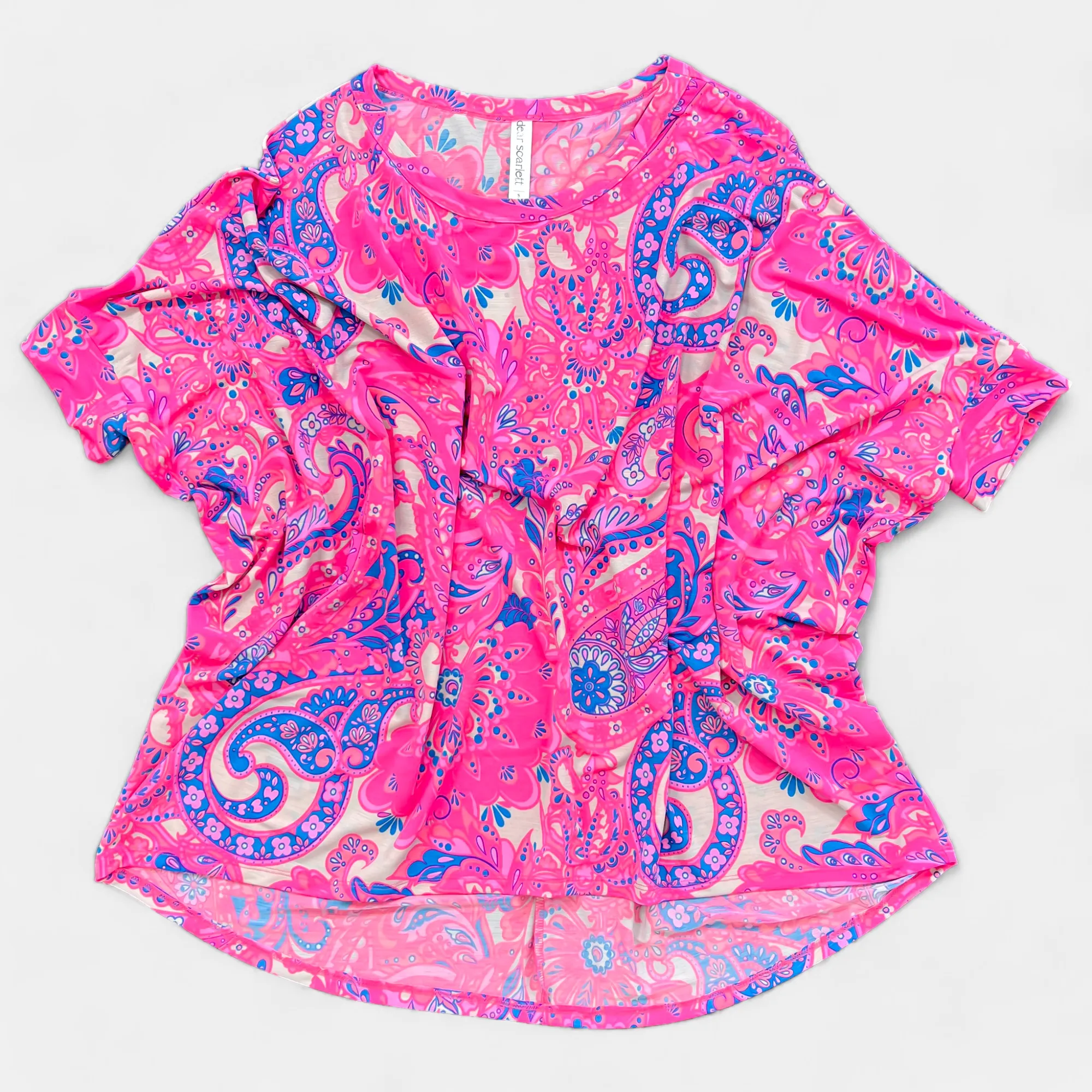 Pink Multi Paisley Essential Top sold by ZZs product image thumbnail 3