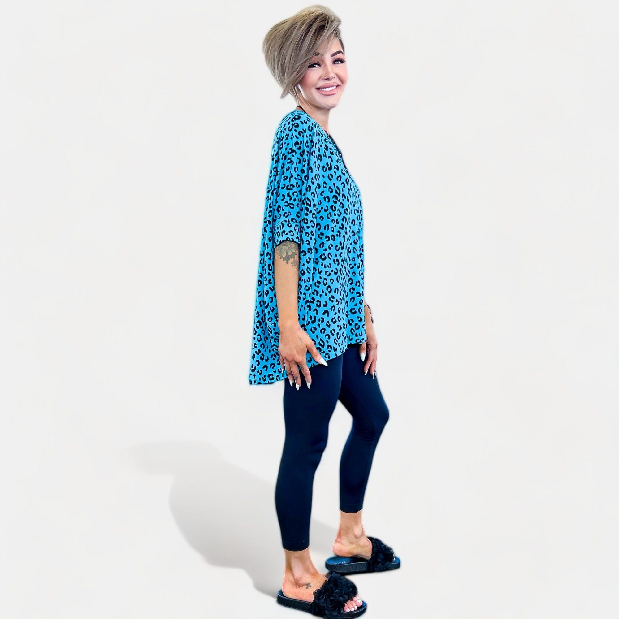 Teal Leopard Essential Top sold by ZZs product image thumbnail 4