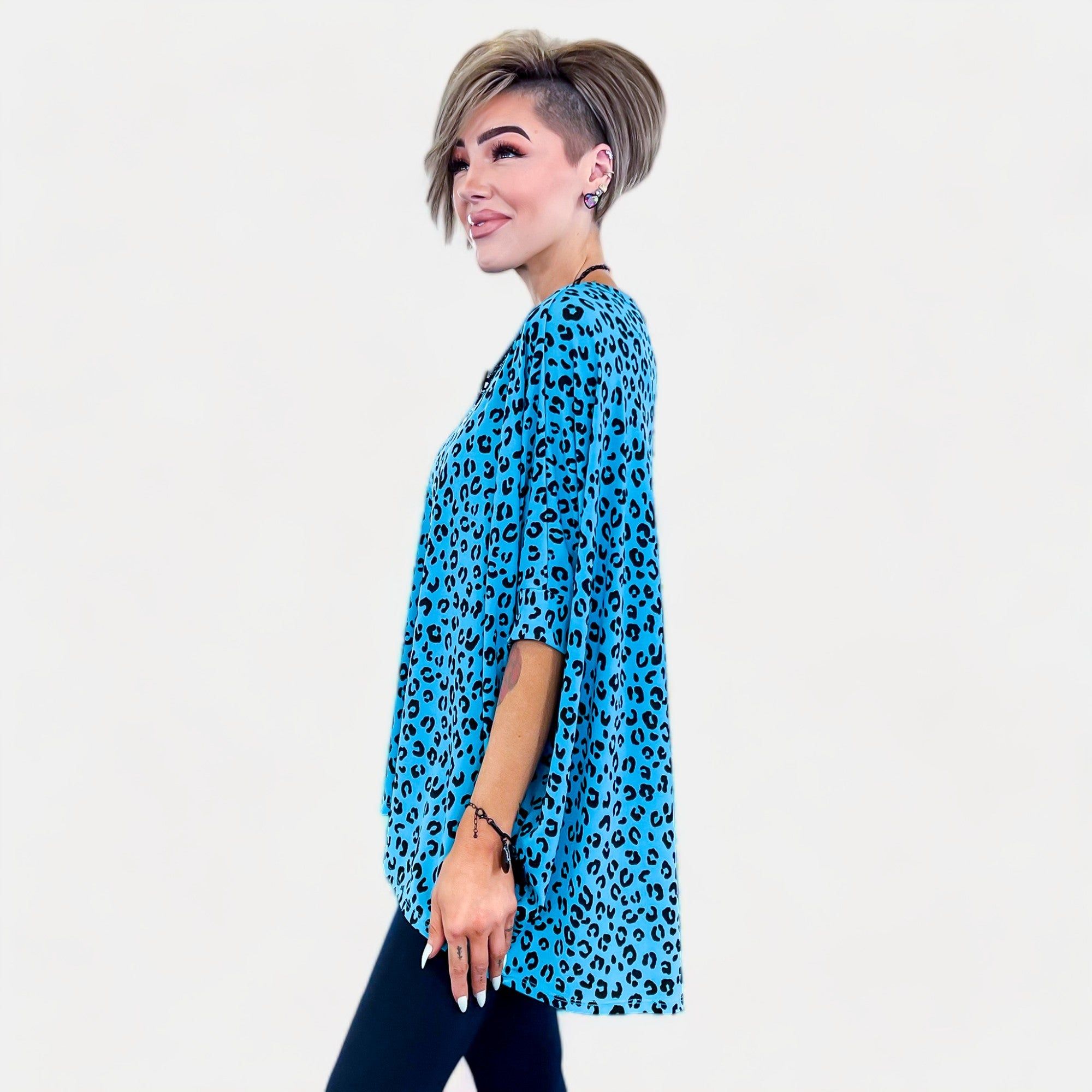 Teal Leopard Essential Top sold by ZZs product image thumbnail 2