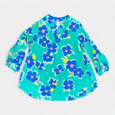 Emerald Floral Lizzy Top sold by ZZs