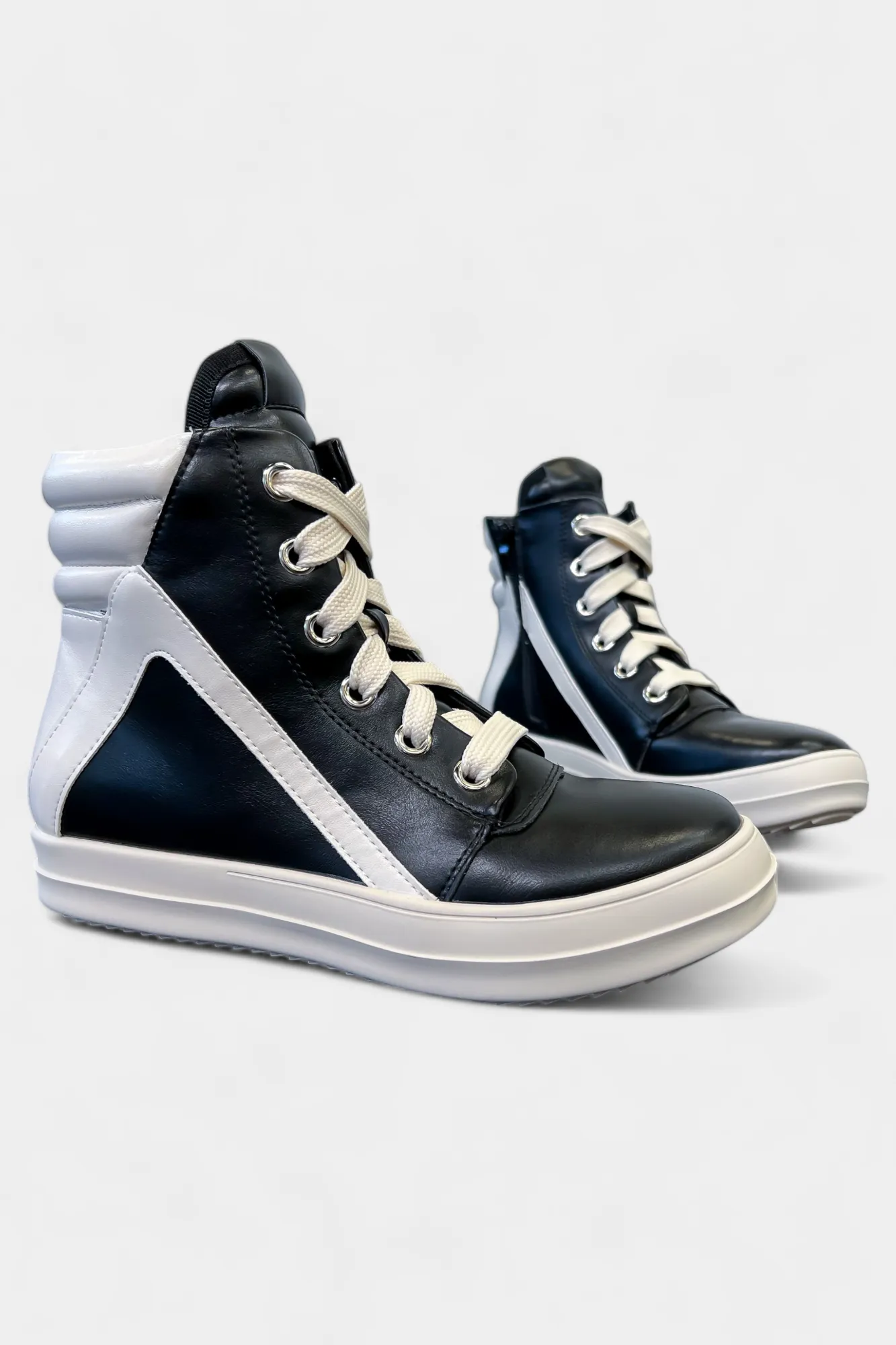 Black Retro High Top Sneaker sold by ZZs product image thumbnail 3