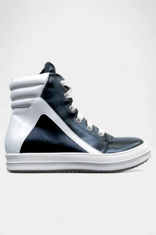 Black Retro High Top Sneaker sold by ZZs