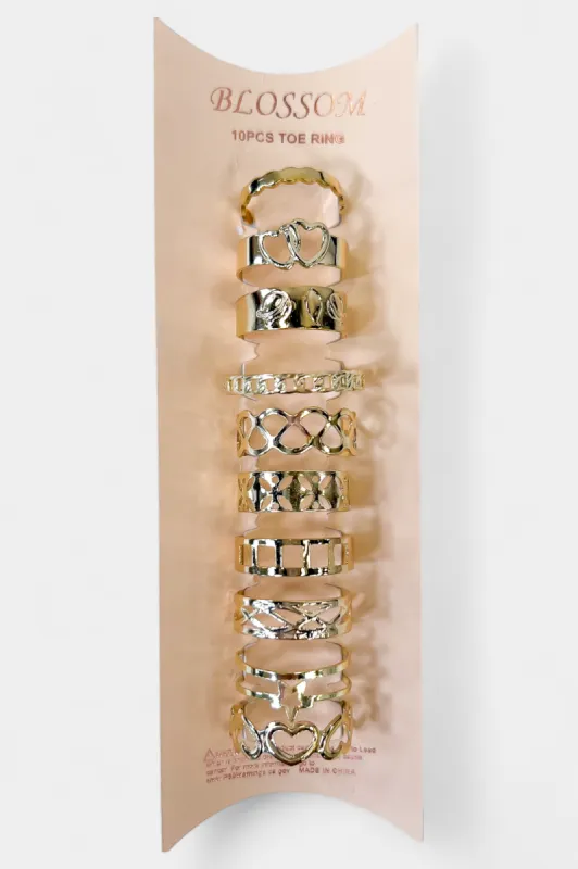 Gold Toe Ring Set sold by ZZs