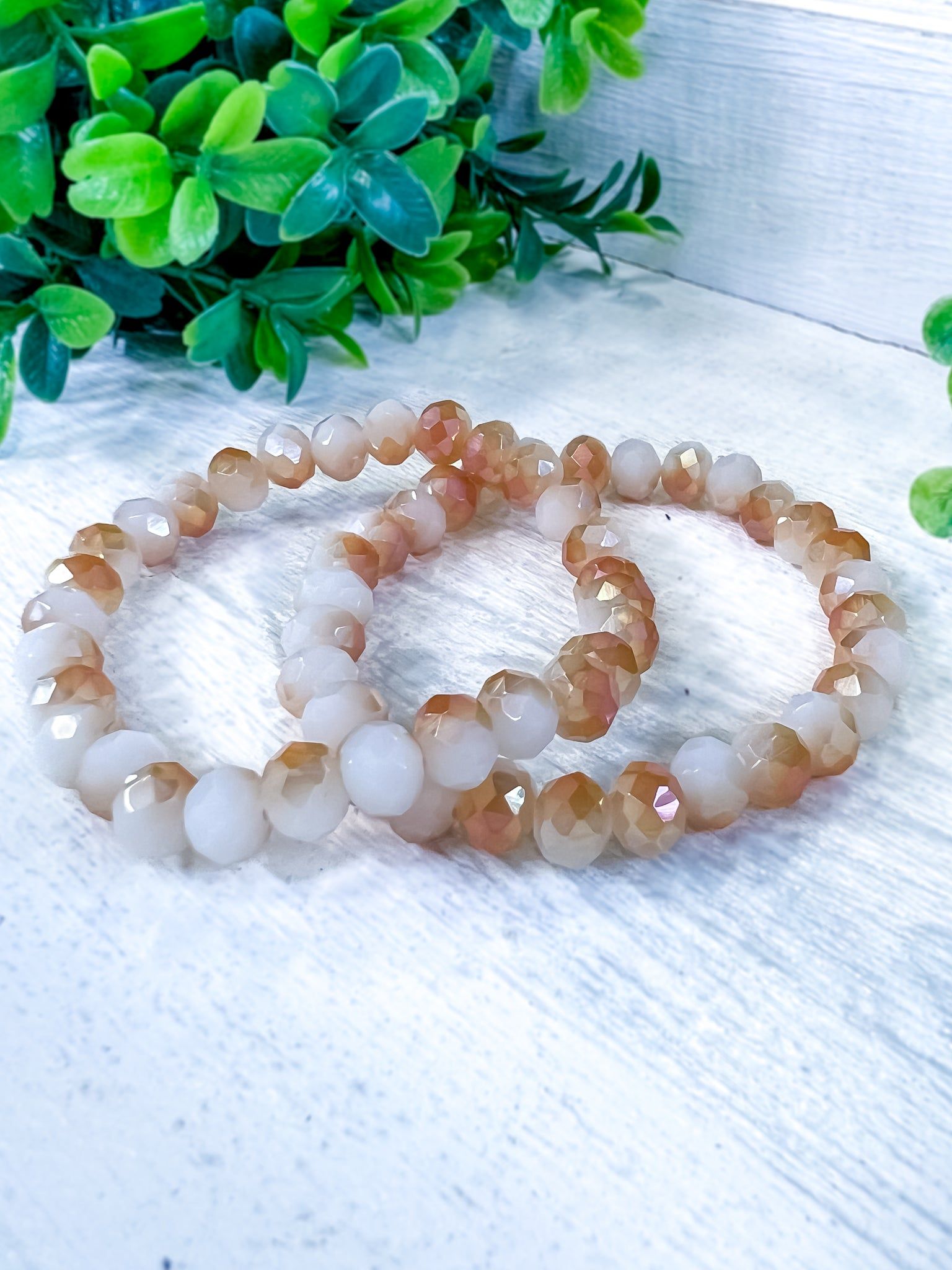 Beaded Stretch Bracelets | Neutral sold by ZZs