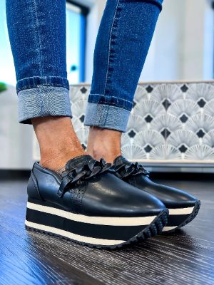 Black Loma Slip On Sneakers sold by ZZs