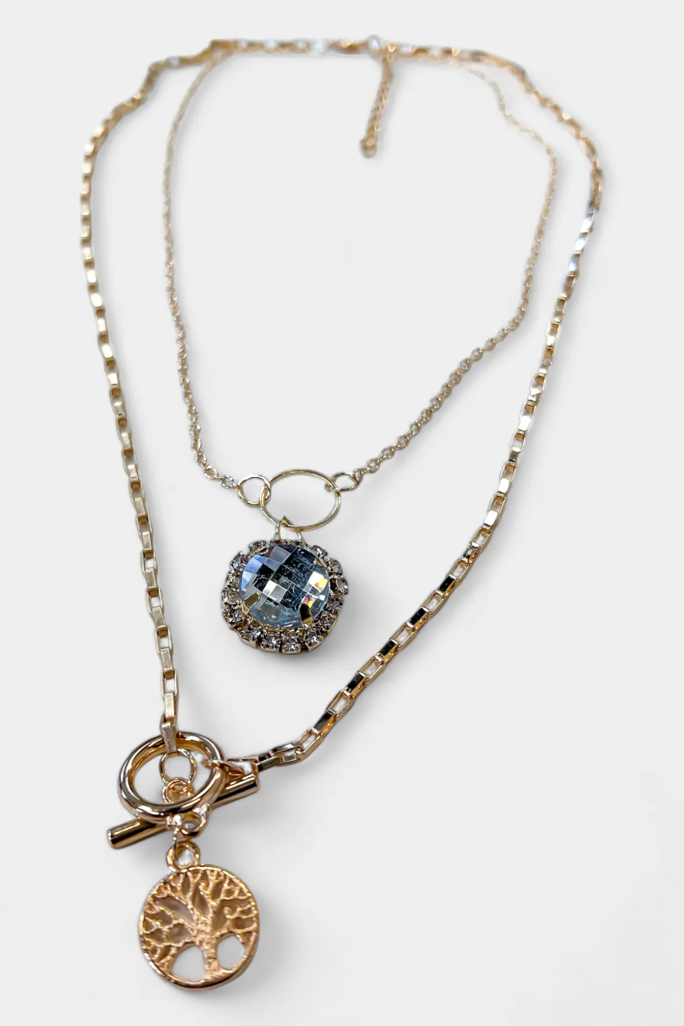 Gold Tree of Life Stone Necklace sold by ZZs