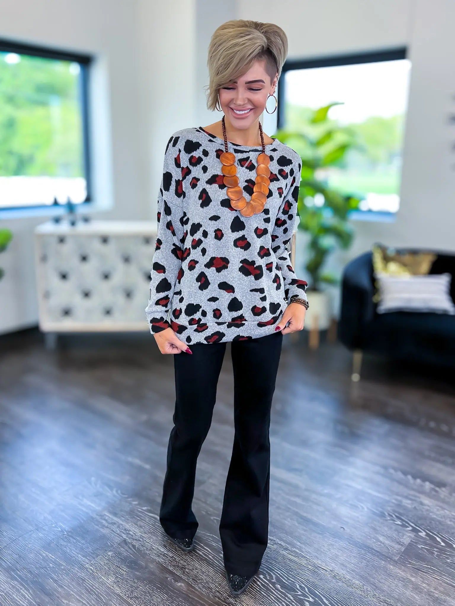 Grey Animal Weekender Top sold by ZZs product image thumbnail 9