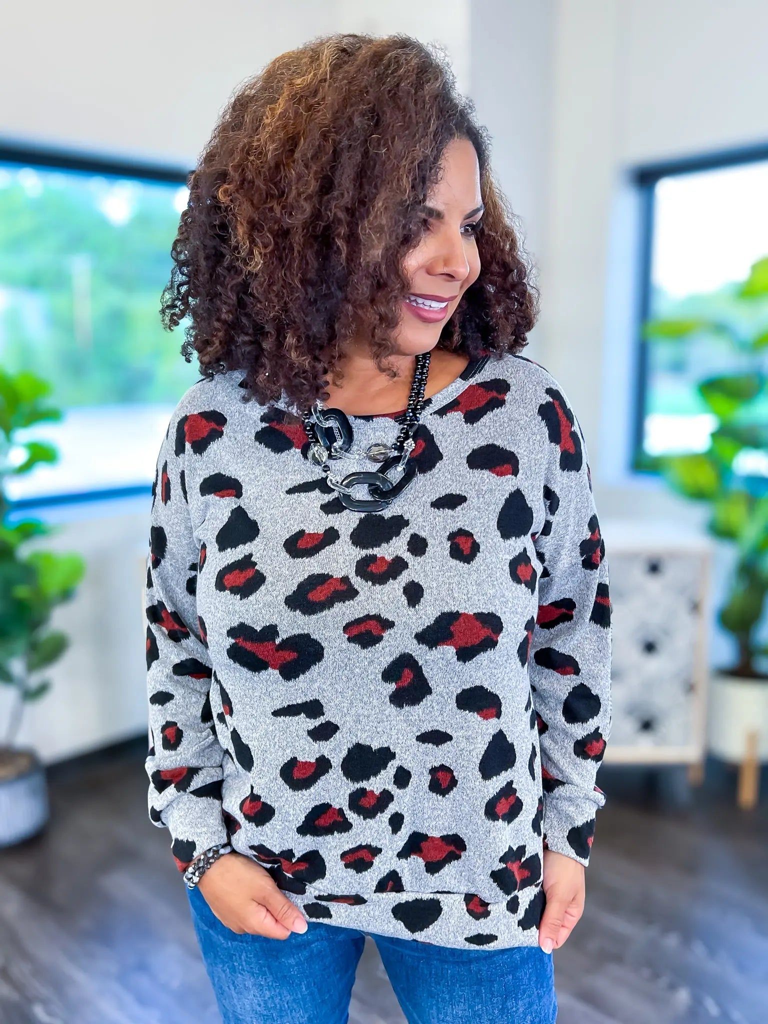 Grey Animal Weekender Top sold by ZZs product image thumbnail 7