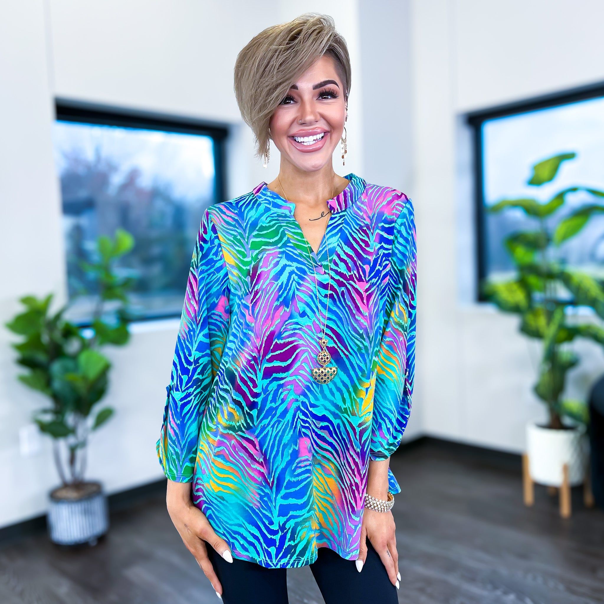 Mint Multi Vacay Lizzy Top sold by ZZs product image thumbnail 2