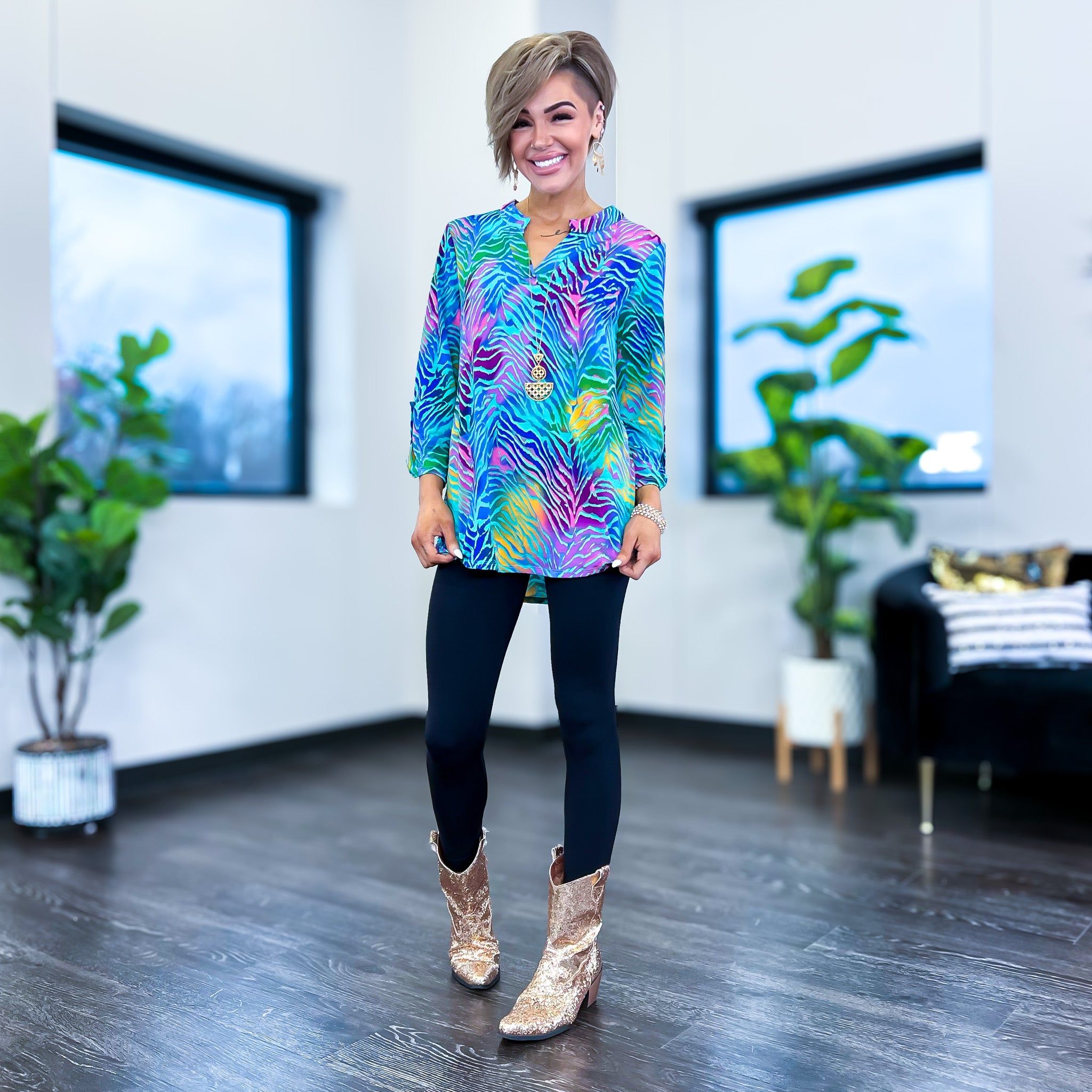 Mint Multi Vacay Lizzy Top sold by ZZs product image thumbnail 3