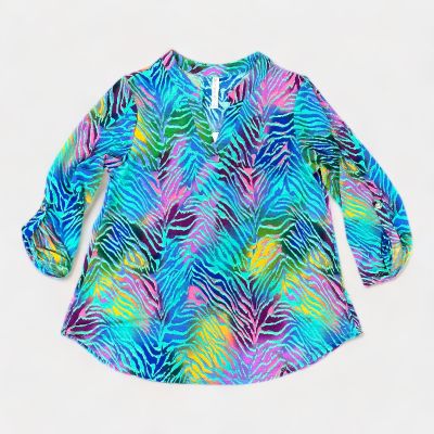 Mint Multi Vacay Lizzy Top sold by ZZs