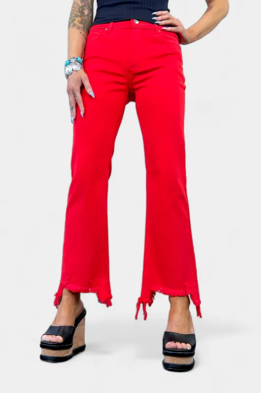Red Risen RDP5813 Crop Jeans sold by ZZs