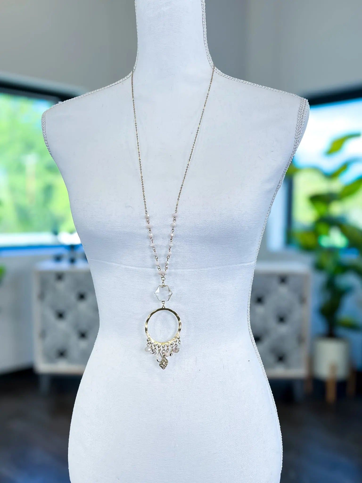 Fringe Bead Necklace | Gold sold by ZZs product image thumbnail 7