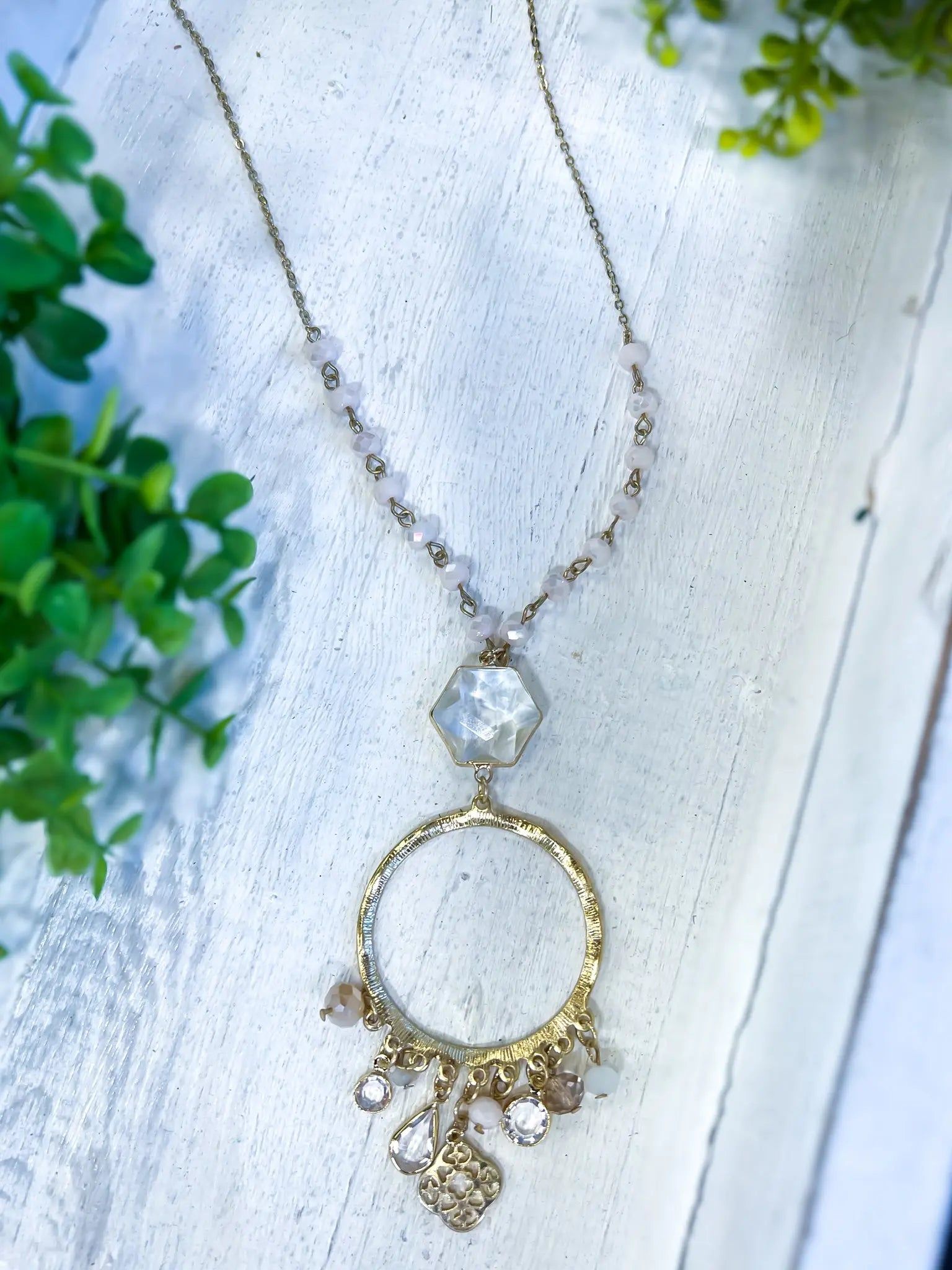 Fringe Bead Necklace | Gold sold by ZZs product image thumbnail 4