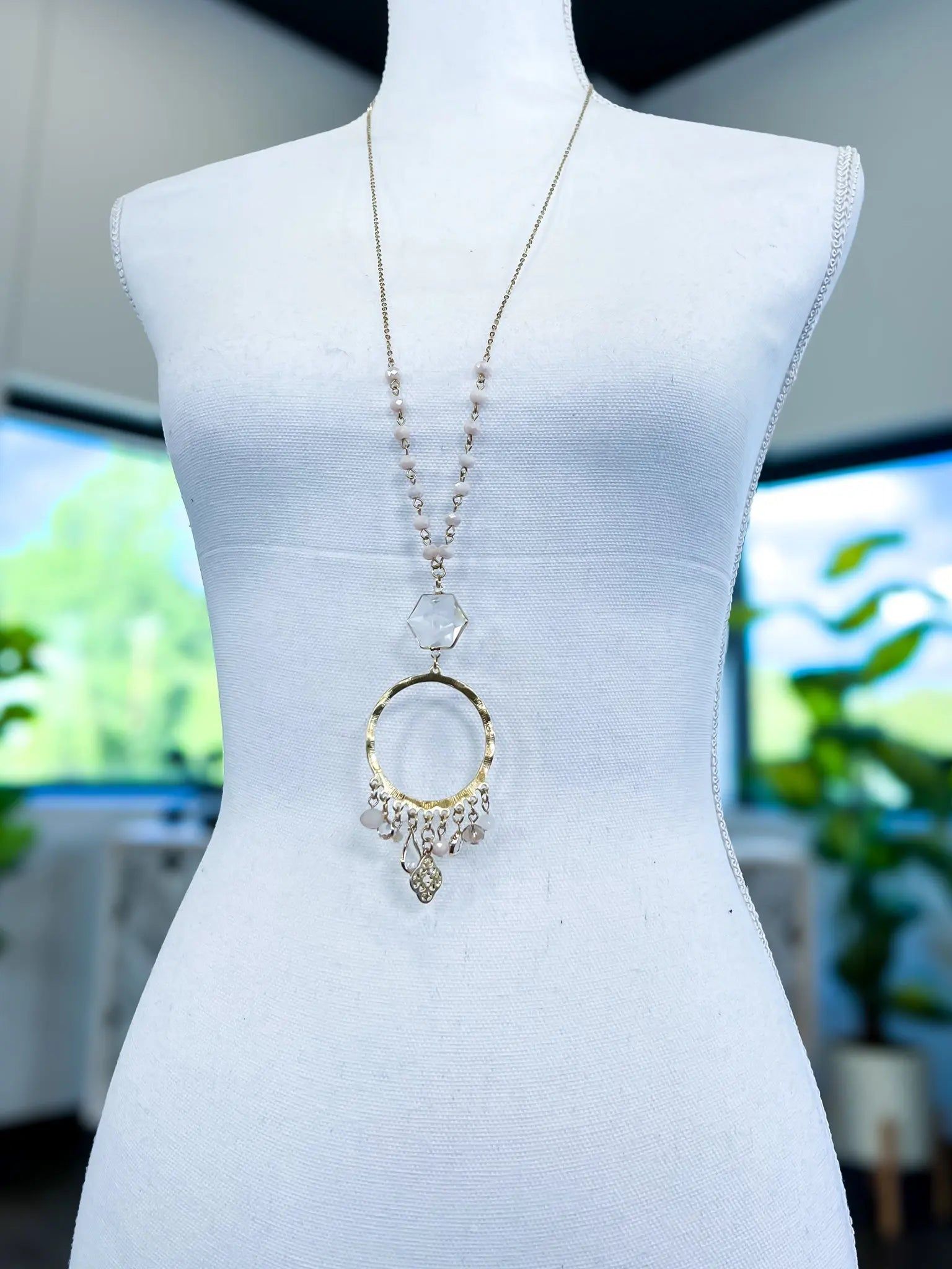 Fringe Bead Necklace | Gold sold by ZZs product image thumbnail 2