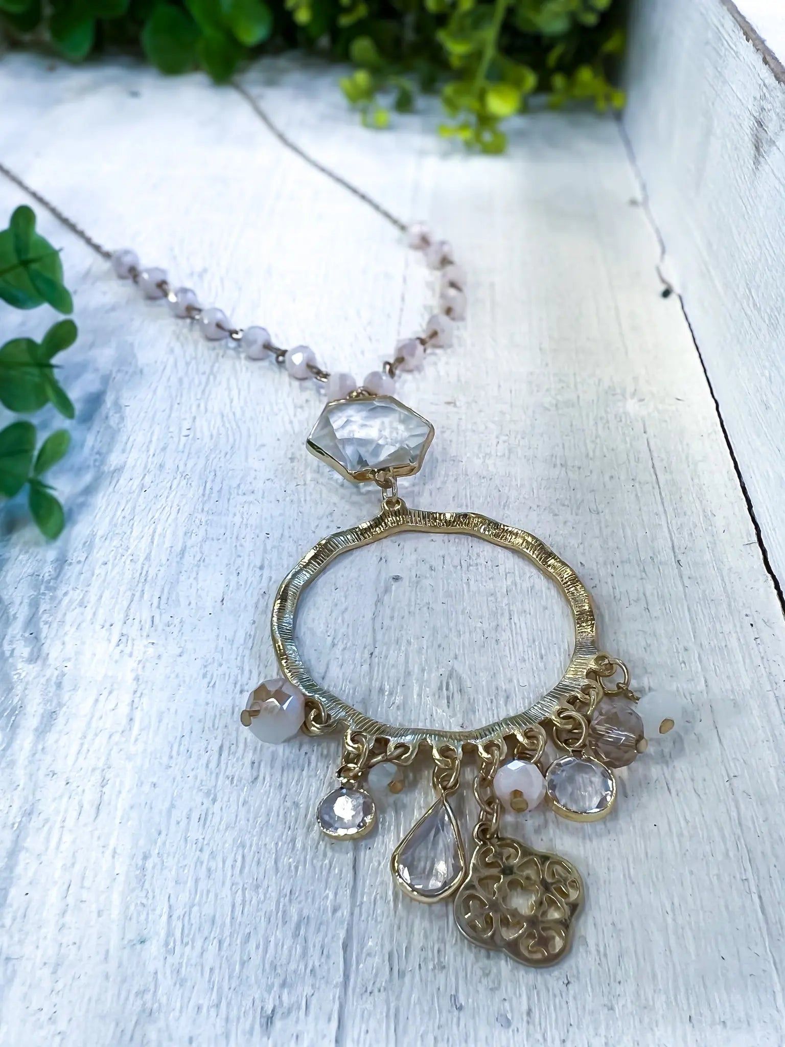 Fringe Bead Necklace | Gold sold by ZZs