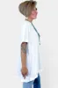 White Oversized Drop Shoulder Top sold by ZZs