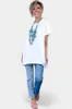 White Oversized Drop Shoulder Top sold by ZZs