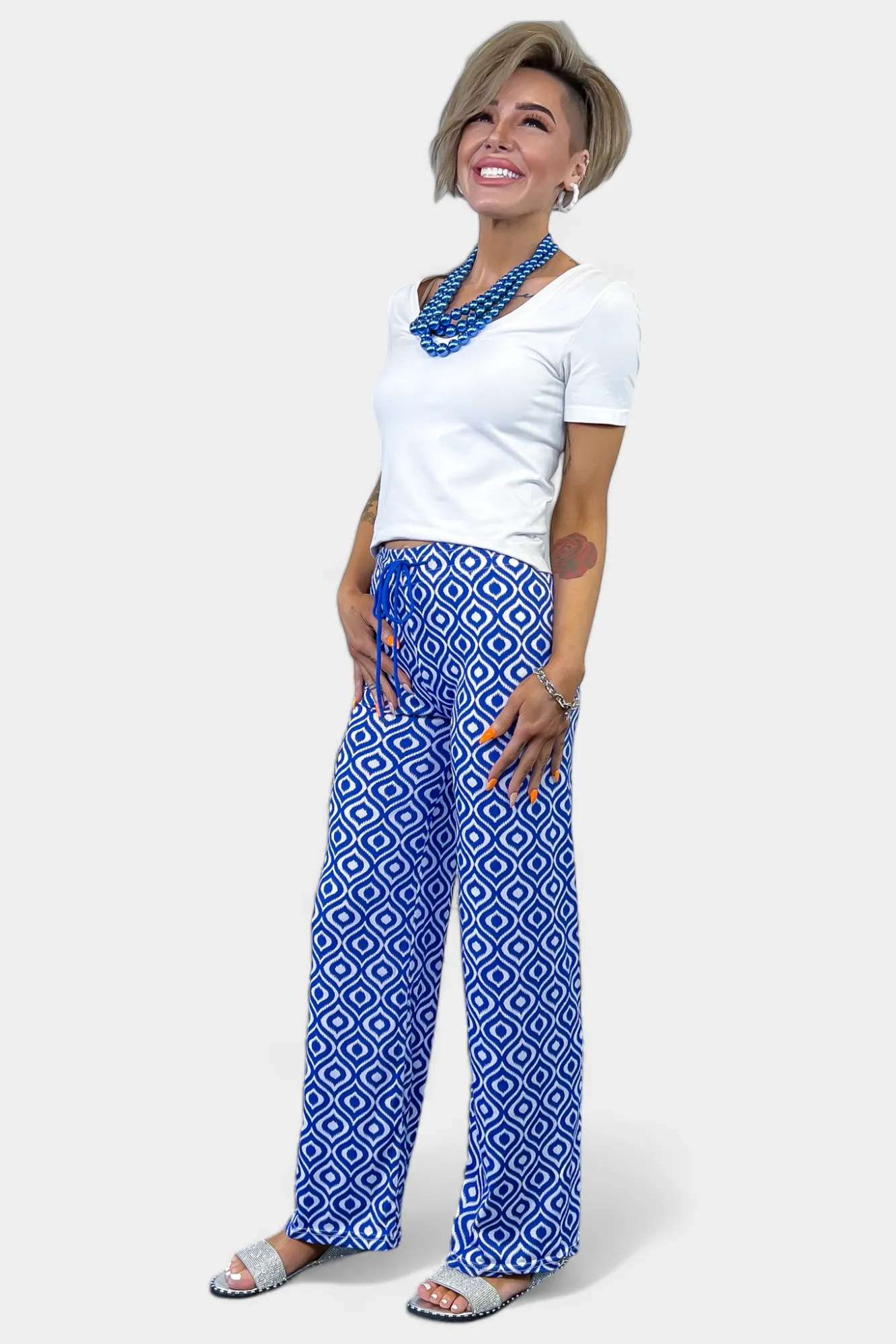 Blue Aztec Ribbed Pants sold by ZZs product image thumbnail 5