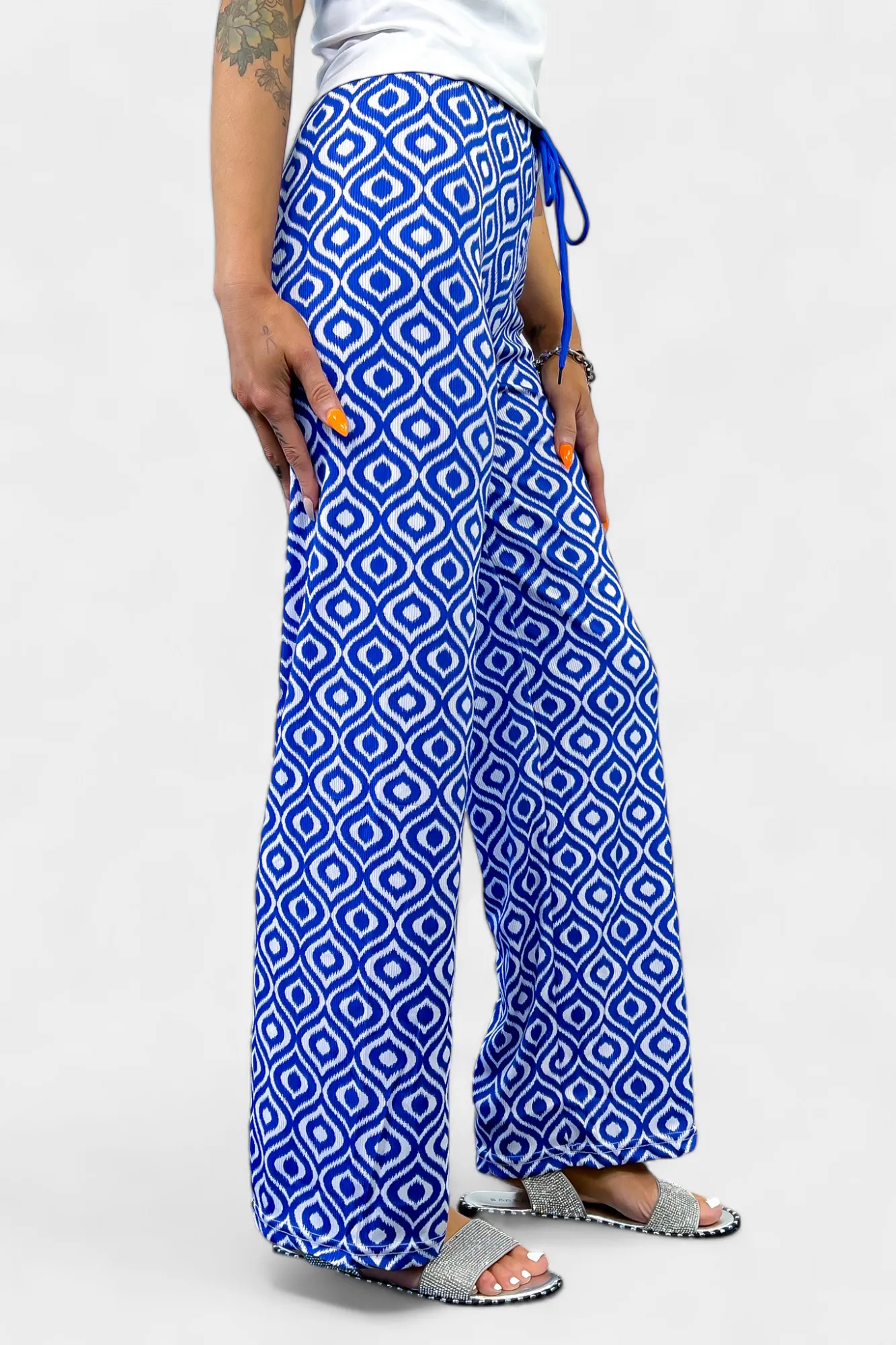 Blue Aztec Ribbed Pants sold by ZZs product image thumbnail 4