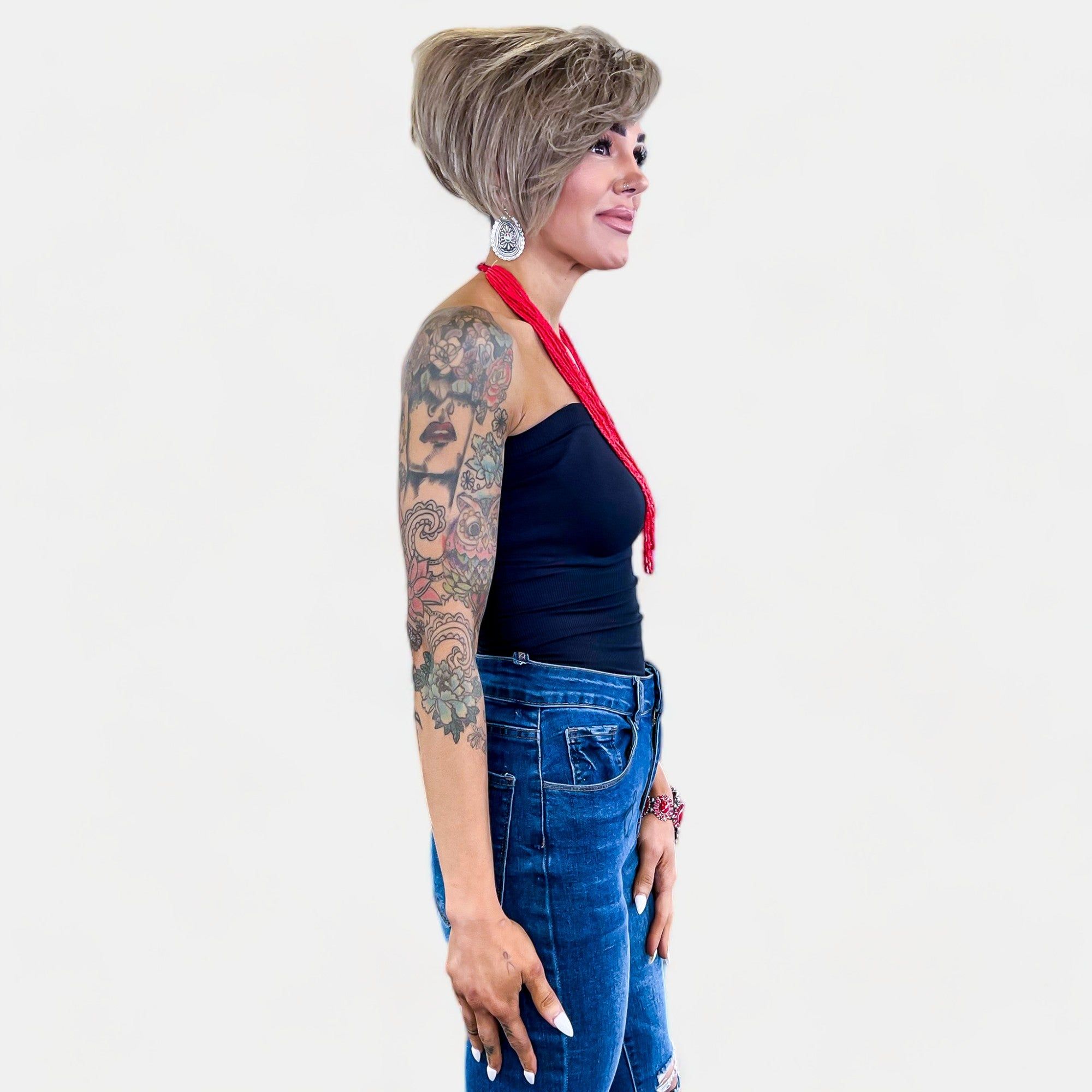 Black Seamless Tube Top sold by ZZs product image thumbnail 4