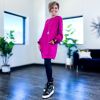 Magenta Oversized Long Sweatshirt sold by ZZs