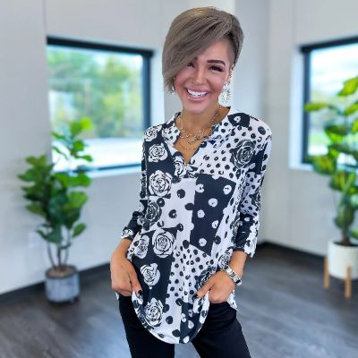 Patchwork Hannah Top [NO RETURNS] sold by ZZs