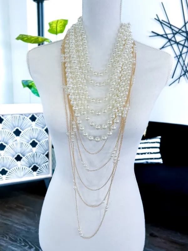 Pearl Bib Necklace sold by ZZs