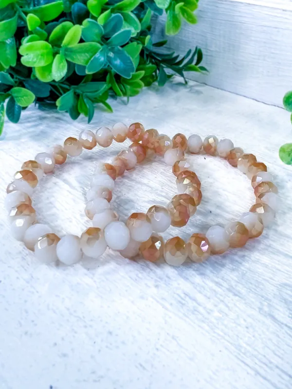 Beaded Stretch Bracelets | Neutral sold by ZZs