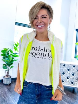 Cream Casual Fur Vest [NO RETURNS] sold by ZZs