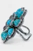 Turquoise Flower Concho Adjustable Ring sold by ZZs