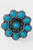 Turquoise Flower Concho Adjustable Ring sold by ZZs