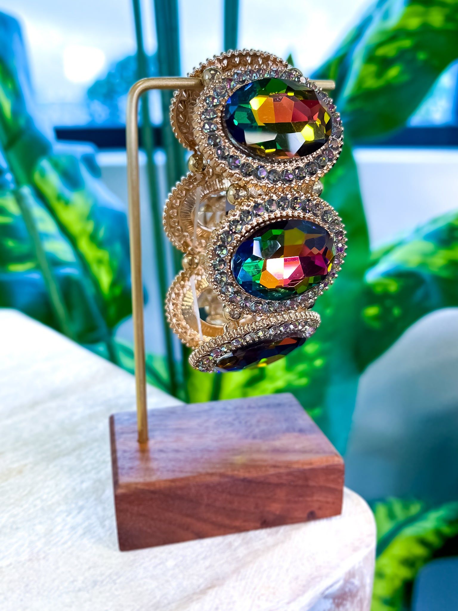 Pave Crystal Stretch Bracelet | Multi sold by ZZs