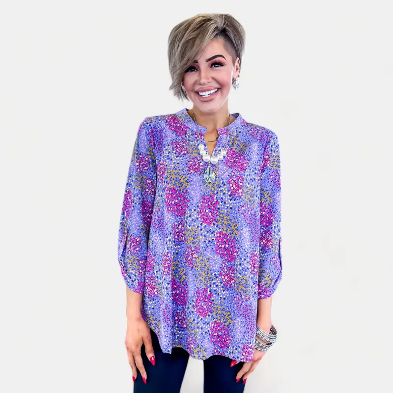 Lavender Floral Lizzy Top [NO RETURNS] sold by ZZs