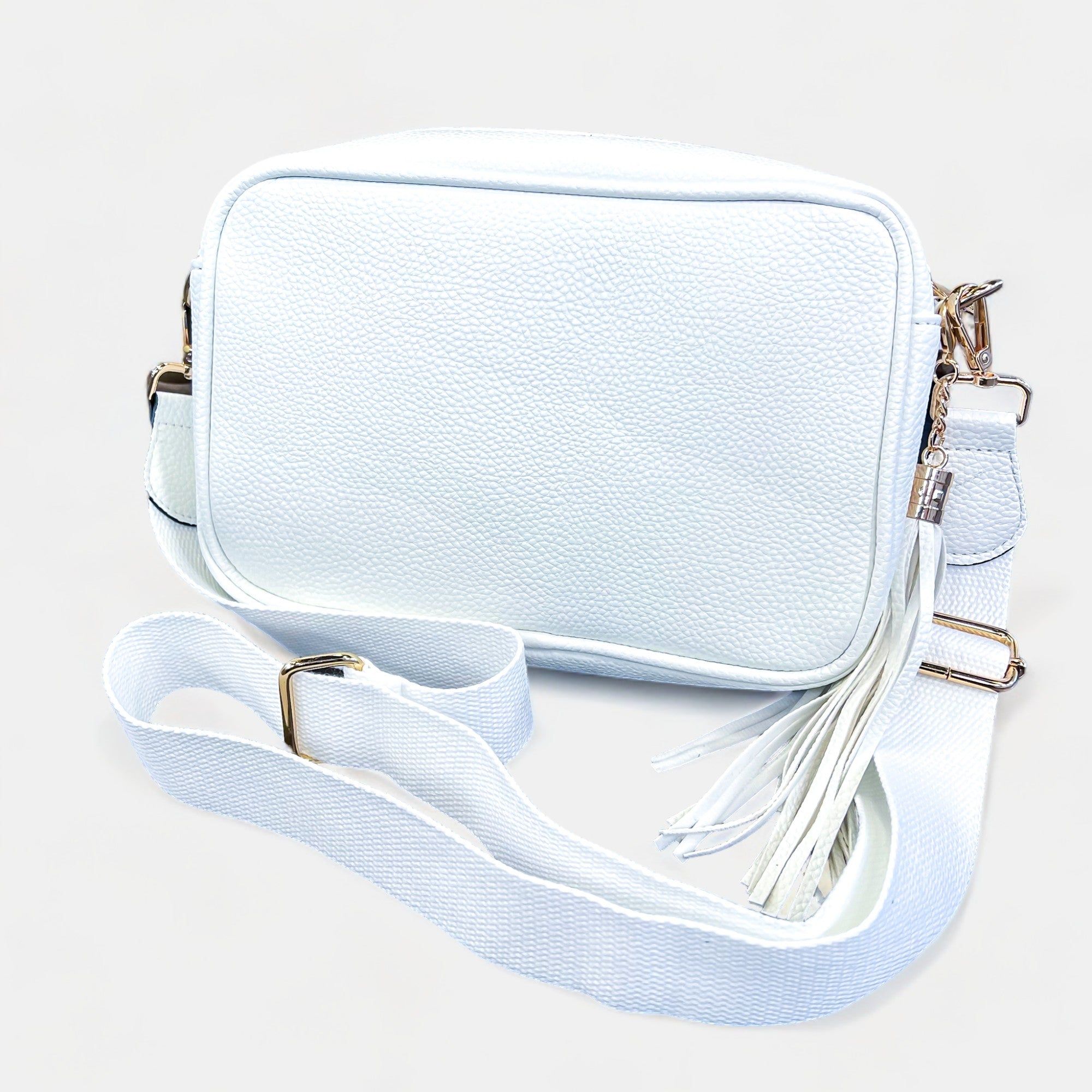 White Faux Leather Crossbody Bag sold by ZZs product image thumbnail 2