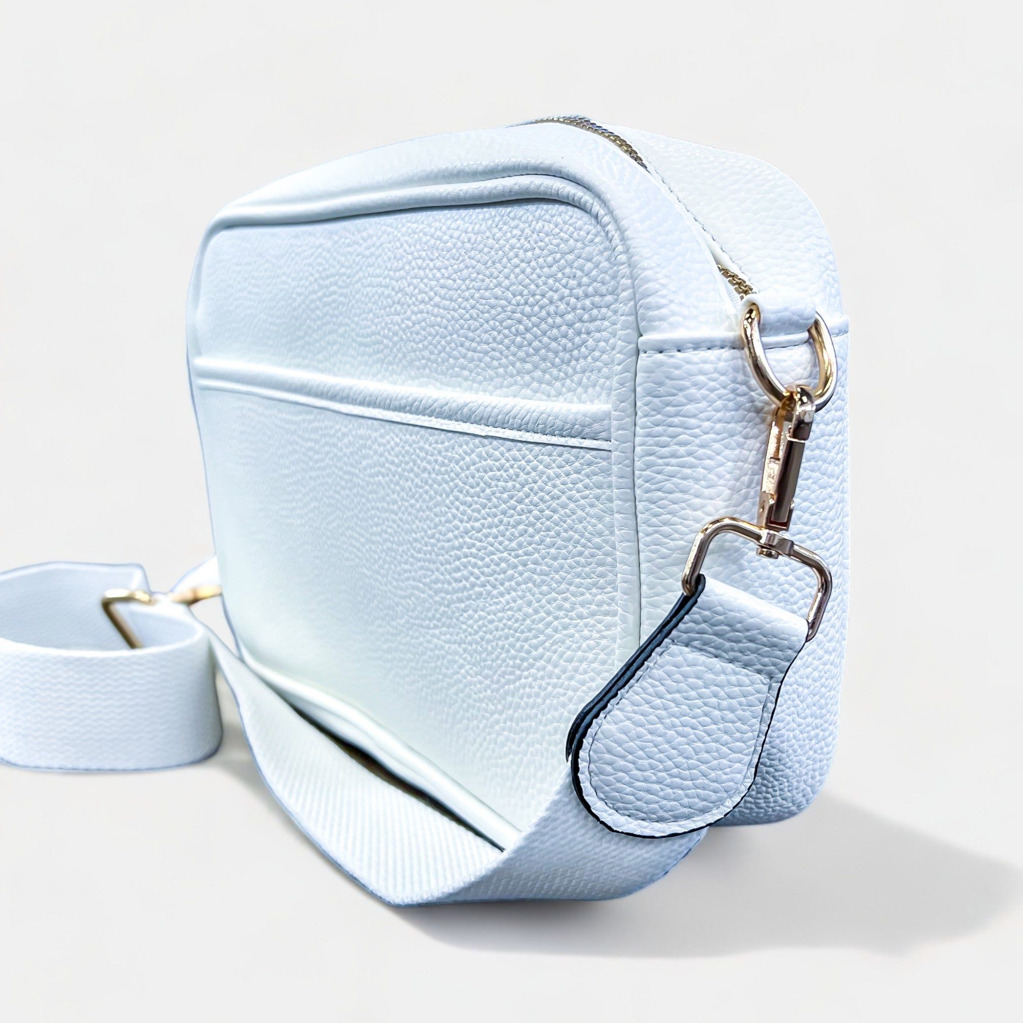 White Faux Leather Crossbody Bag sold by ZZs product image thumbnail 3