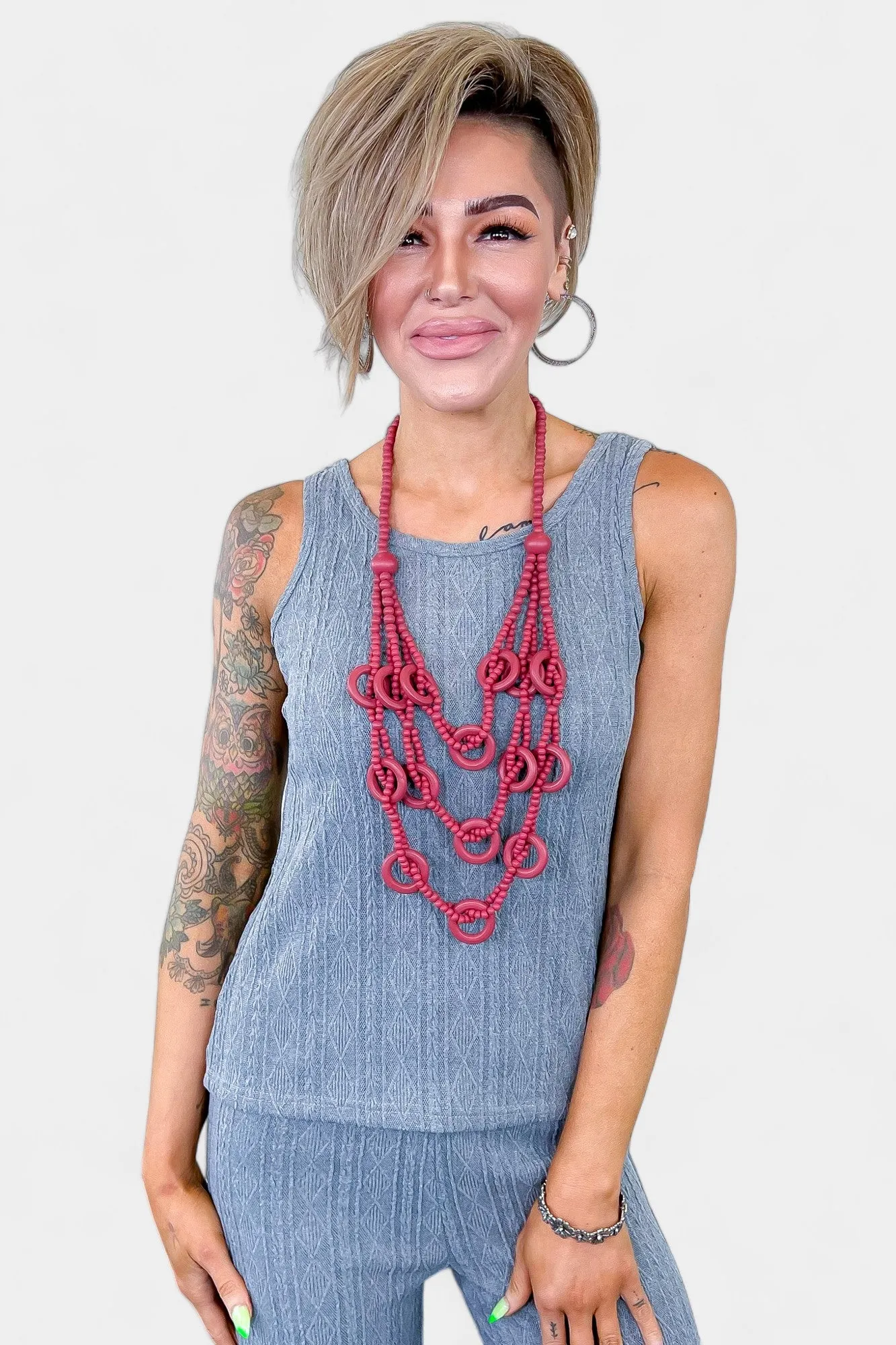 Grey Knit Cardigan Set sold by ZZs product image thumbnail 5