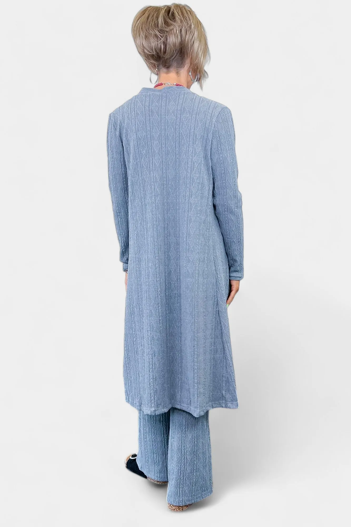 Grey Knit Cardigan Set sold by ZZs product image thumbnail 4