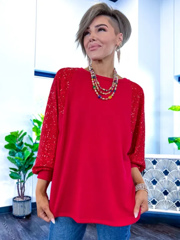 Sparkle Top | Red sold by ZZs