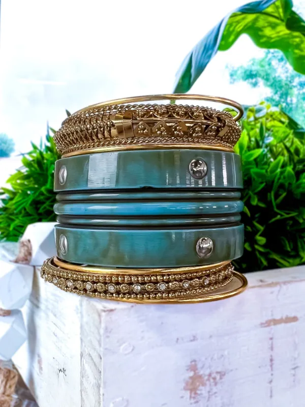 Stackable Bangle Bracelets | Turquoise sold by ZZs