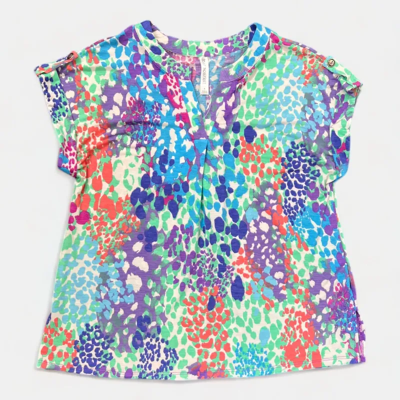 Multi Animal Lizzy Short Sleeve Top sold by ZZs