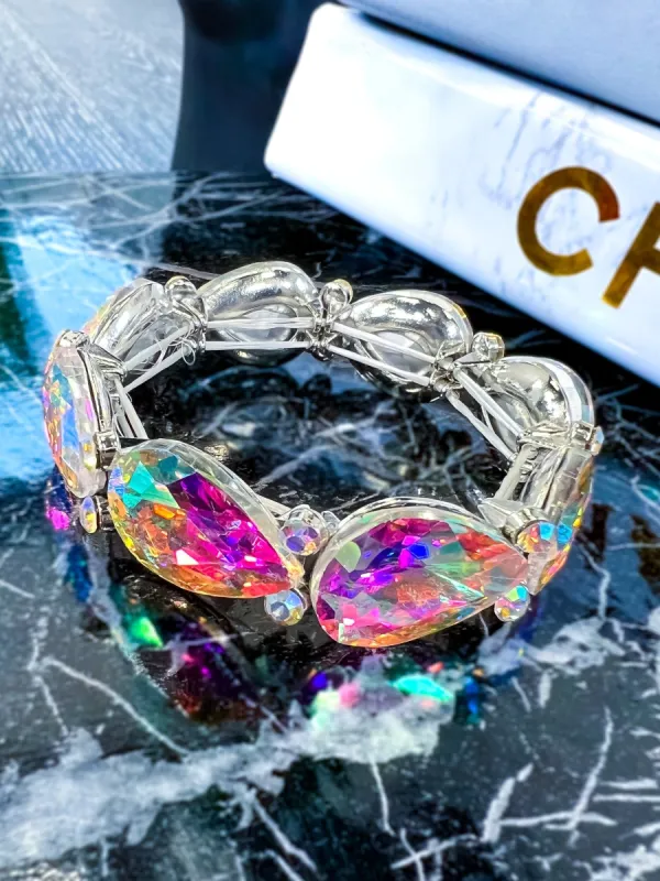 AB Crystal Stretch Bracelet sold by ZZs