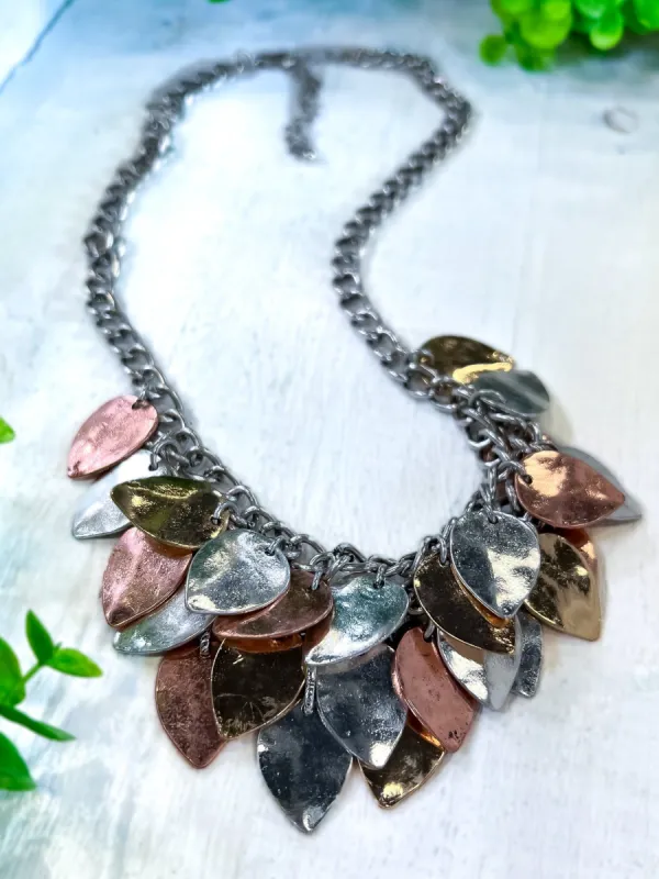 Charm Mixed Metal Necklace sold by ZZs