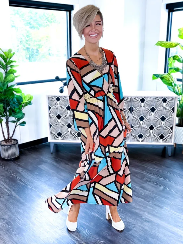 Geo Maxi Dress sold by ZZs