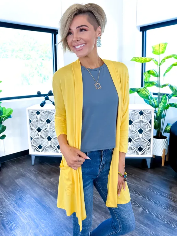 Basic Cardigan | Yellow [NO RETURNS] sold by ZZs