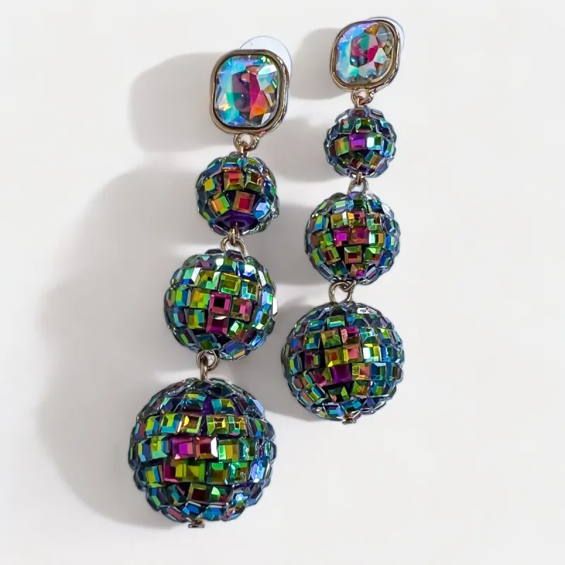 Disco Ball Dangle Earrings sold by ZZs