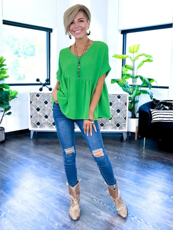 City Sleek Top | Green [NO RETURNS] sold by ZZs